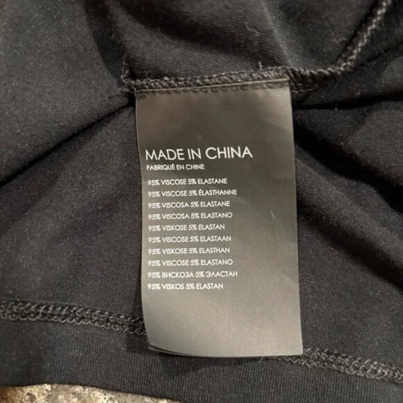 Club Monaco Black V-Neck Top - Picture 5 of 5